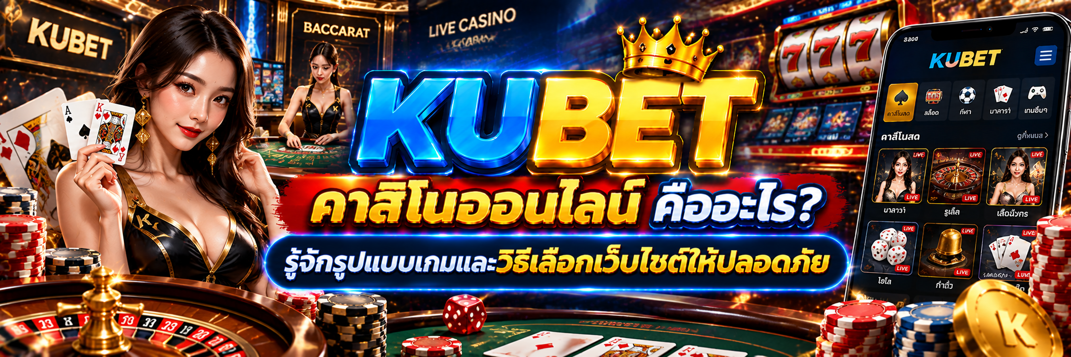 คาสิโนออนไลน์ คืออะไร? รู้จักรูปแบบเกมและวิธีเลือกเว็บไซต์ให้ปลอดภัย