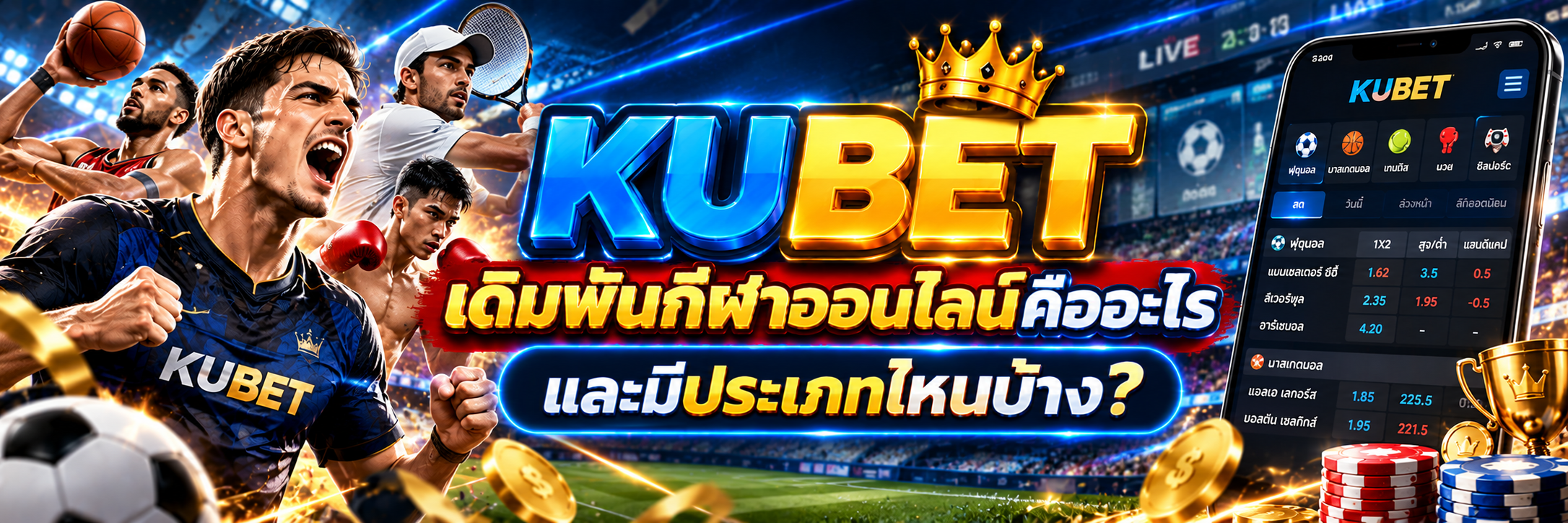 เดิมพันกีฬาออนไลน์คืออะไร และมีประเภทไหนบ้าง?
